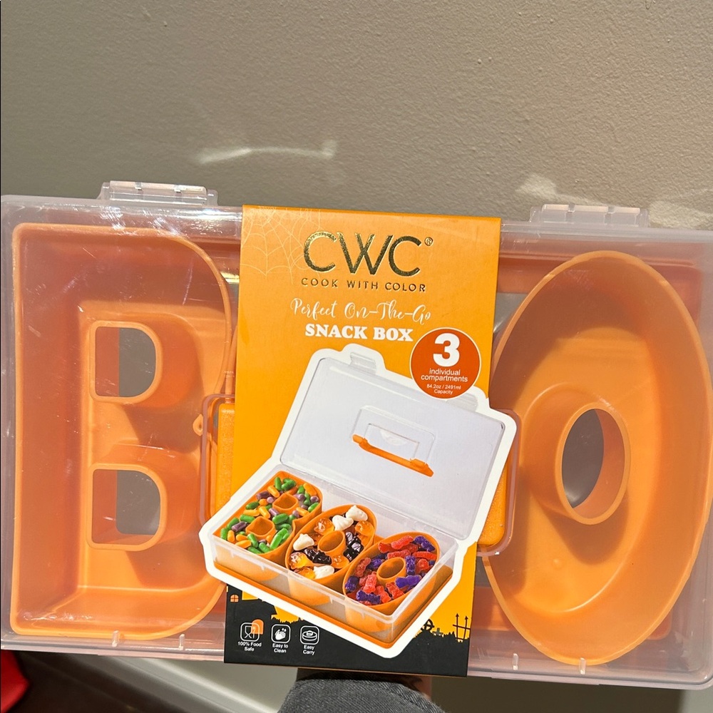 New and sealed Snack Box. BOO lettering